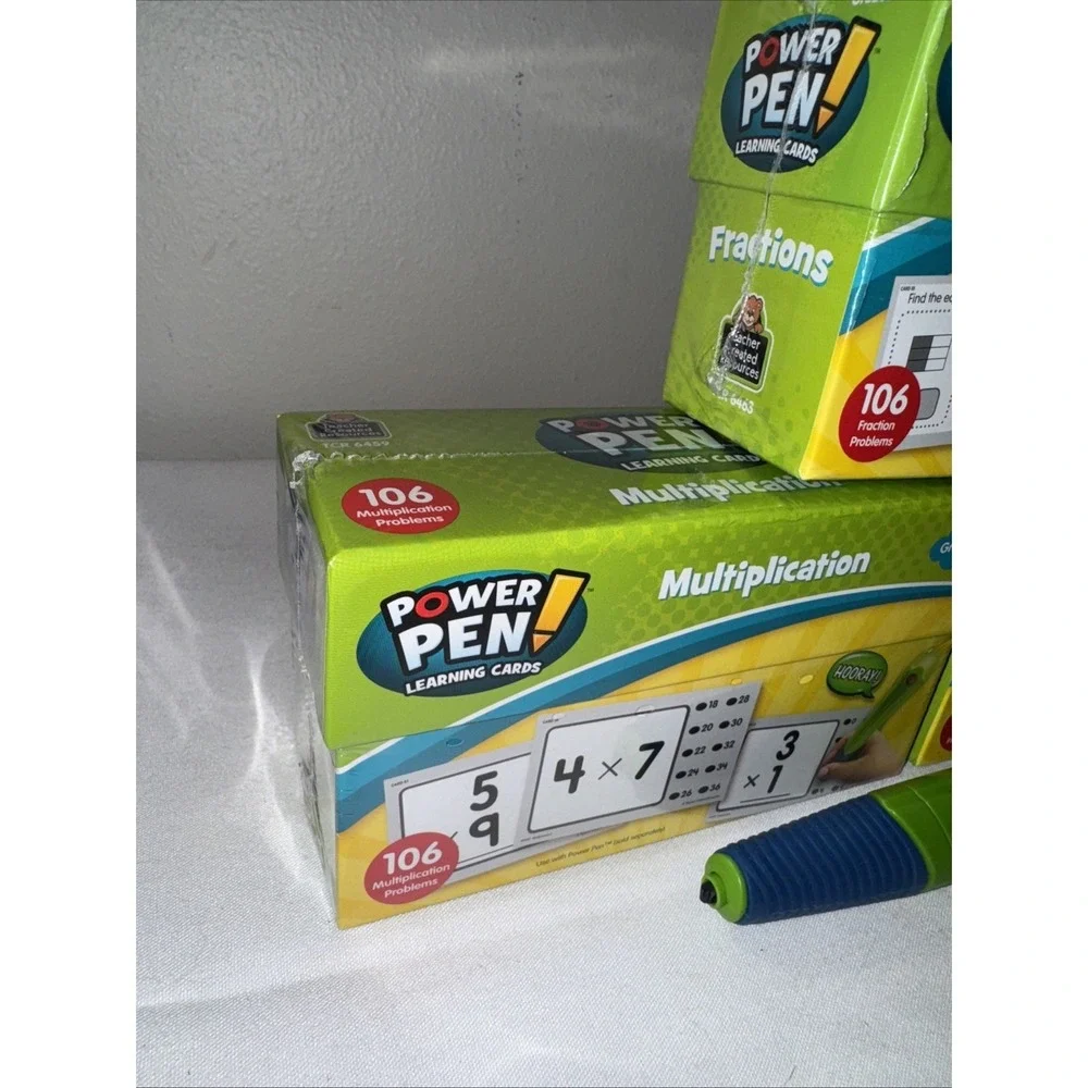Power Pen Learning Cards- Set Of‎ 3 Learning Topics. Pen Included. Grades 2-5